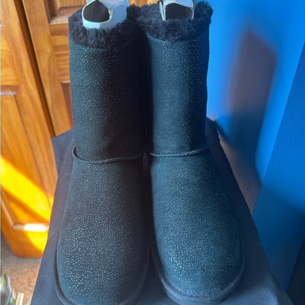 UGG Black Sparkle Winter Boots